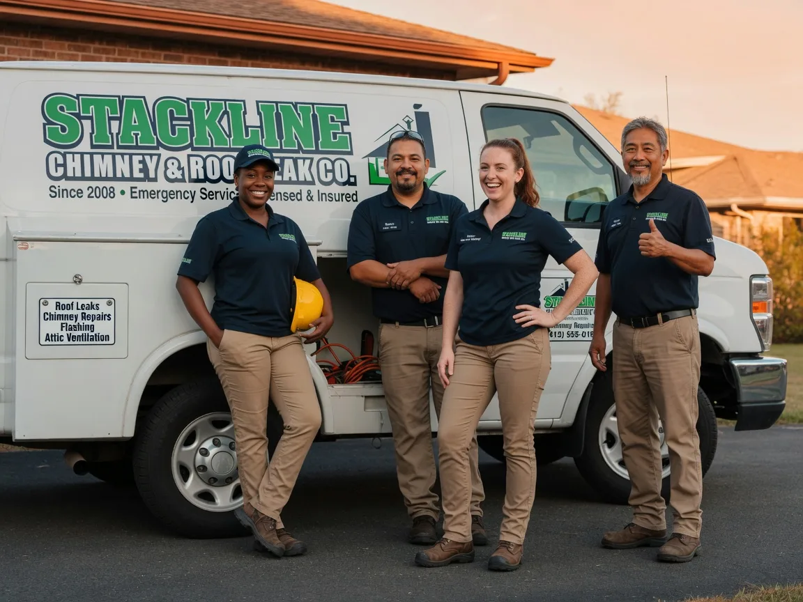 Chimney flashing repair company in Durham, OK